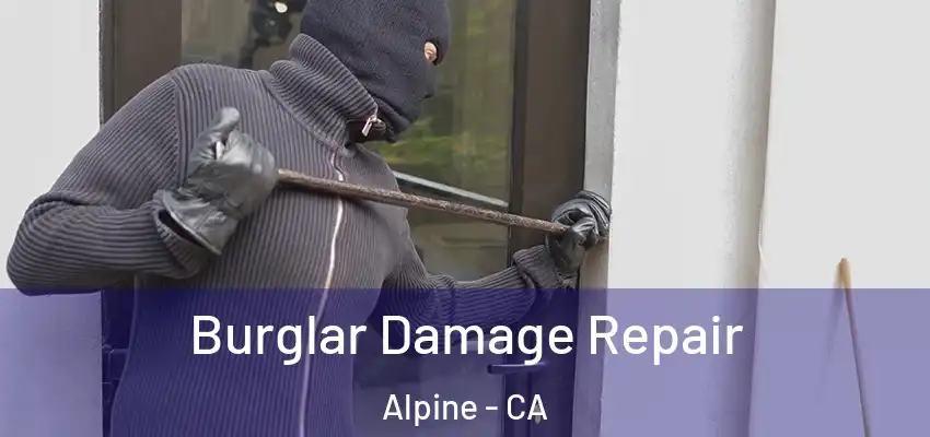  Burglar Damage Repair Alpine - CA