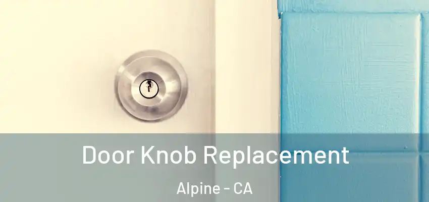  Door Knob Replacement Alpine - CA